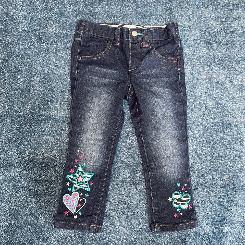 🌟5/10$🌟 dark jeans with embroidery